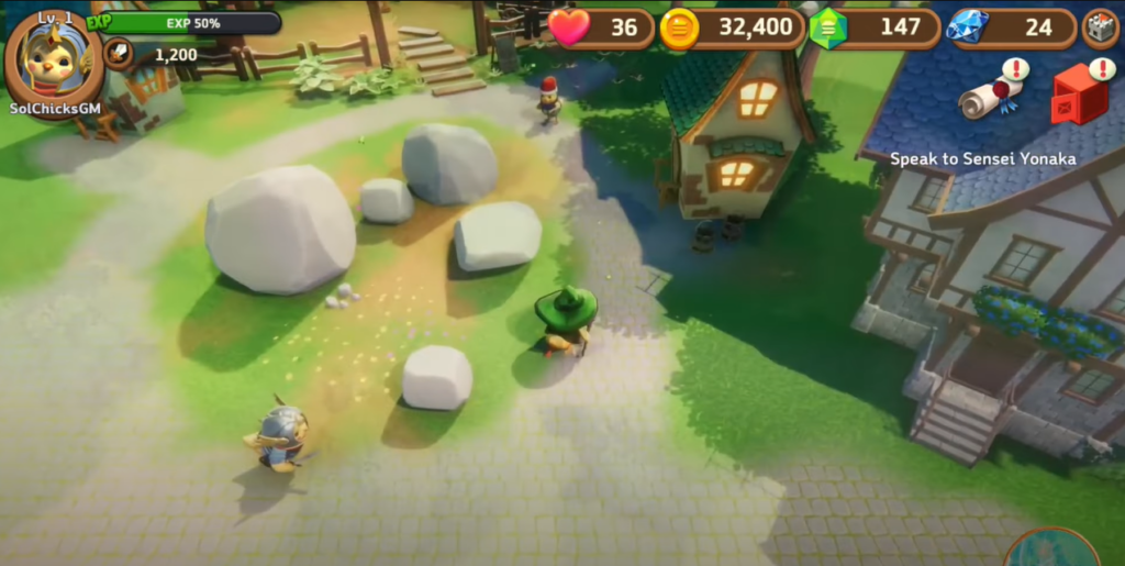 Solchiks showcasing the field gameplay
